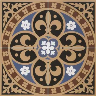Vft Gladstone 4-tile Panel Blue / Red 30X30 6260v IM-0013241