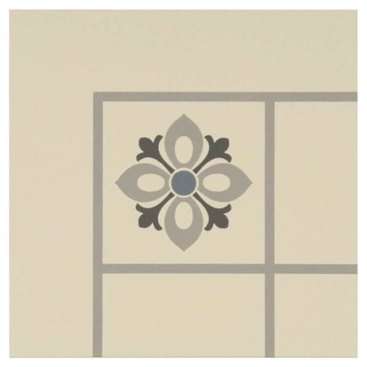 Bohemia Corner Light Grey/Dark Grey/Light Blue 151 x 151 x 9