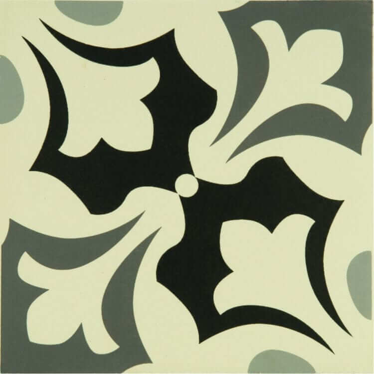 Rococo Light Grey/Dark Grey/Black 151 x 151 x 9