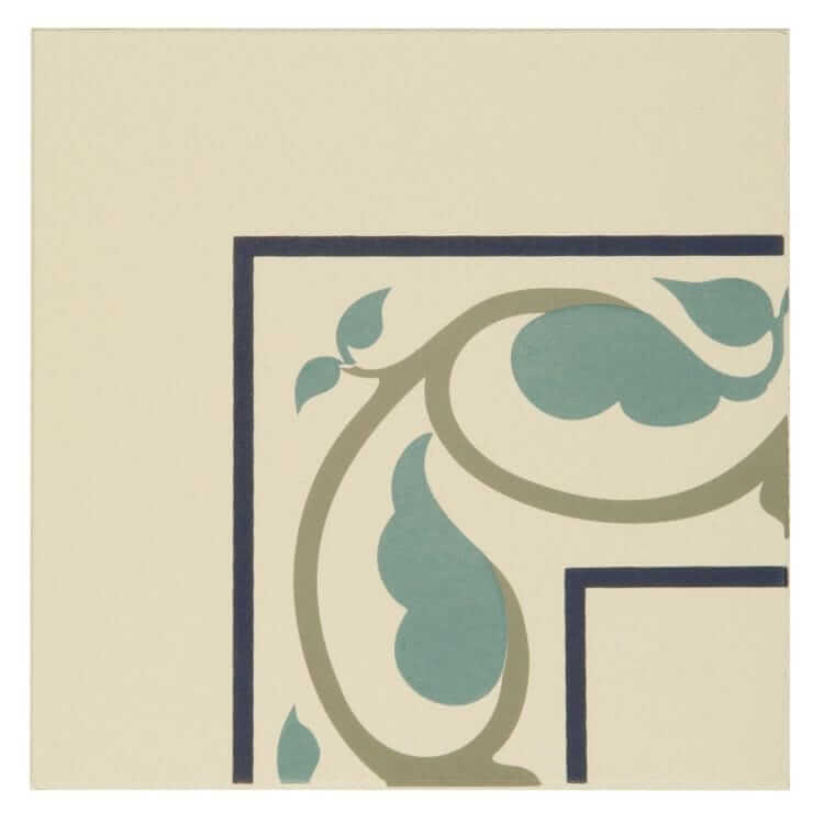 Moroccan Internal Corner Dark Blue/Dublin/Dark Jade 151 x 151 x 9
