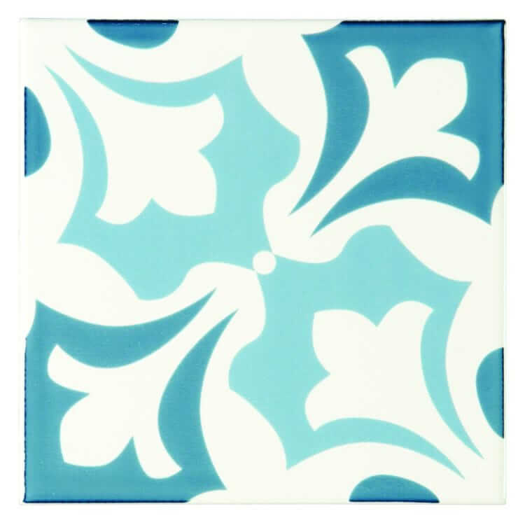 Josette Blue On Brilliant White 152 x 152 x 7