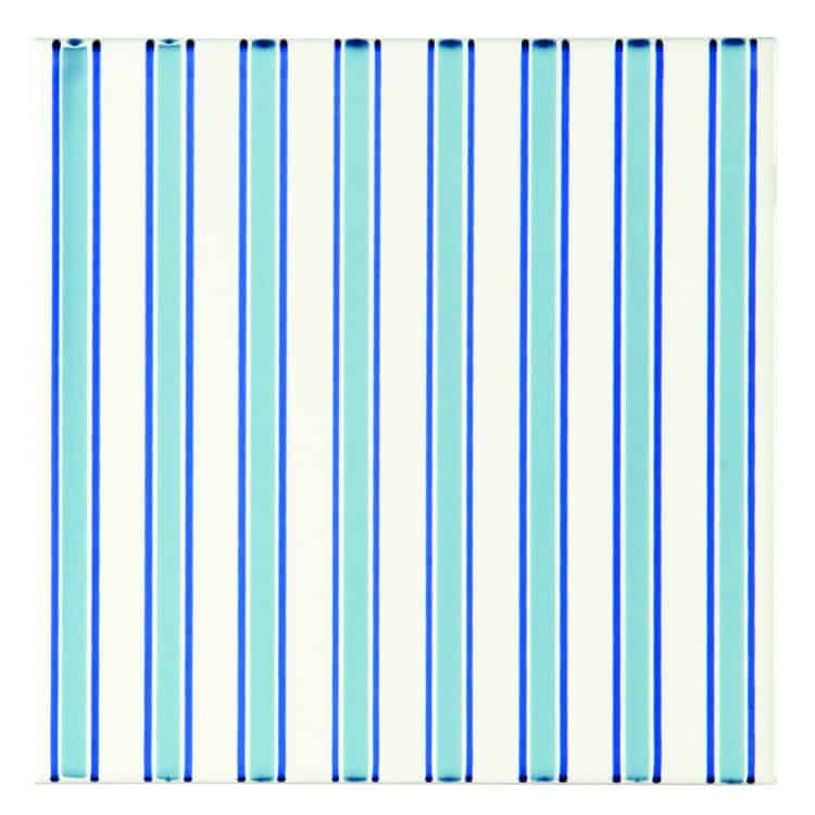 Riviera Blue On Brilliant White 152 x 152 x 7